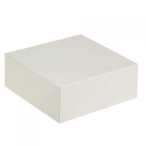 Коробка для торта 22*22*10 см белая без окна