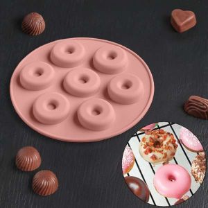 Форма для льда и шоколада 7 ячеек 15,5х1,3 см "Пончики" цвет МИКС 4716623