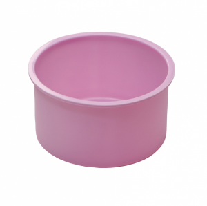 Форма для выпечки силиконовая "Круг" 9,5x9,5x5,4 см, розовая