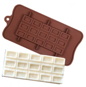 Форма силиконовая для  шоколада " Плитка люкс" ( 21*10.5*0.8 см)
