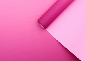 Плёнка матовая, двусторонняя градиент розовый-фуксия 0,5 х 10 м