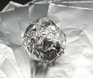 Фольга оберточная для конфет серебряная 10*10 см (20 шт)