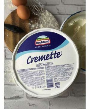 Сыр Творожный 65% "Креметте" 2 кг (БЗМЖ)
