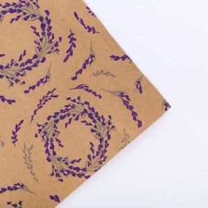 Бумага крафтовая бурая в рулоне «Лаванда», 0.68 × 8 м    4036190