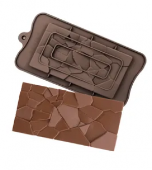 Форма силиконовая для  шоколада " Плитка осколки"
