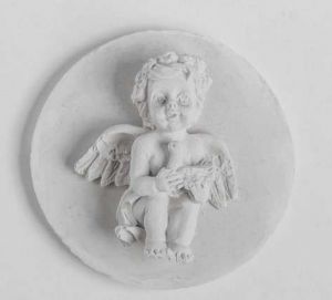 Молд силикон "Ангел с голубем" 4,5х4 см, вес изд 9,6 гр
