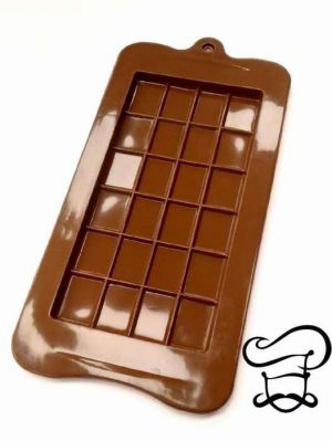 Форма для льда и шоколада 22,5х10,5х0,2 см "Плитка" цвет коричневый