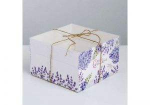 Коробка для капкейка «Самой прекрасной», 16 × 16 × 10 см