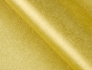 Бумага упаковочная тишью, золотой, 50 см х 66 см
