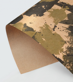 Бумага упаковочная крафтовая «Хаки», 50 × 70 см