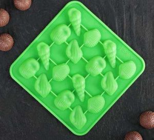 Форма для льда и шоколада 16 ячеек "Ракушки" 17,3х17,3х1,5 см, цвета МИКС 2581335