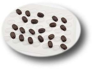 Форма пластиковая для шоколада "Кофейные зерна"