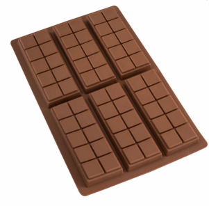 Форма силиконовая для  шоколада "Плитки шоколада " (25,5*17 см)