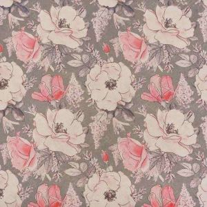 Бумага упаковочная крафтовая «Цветы на сером», 50 × 70 см 2949882