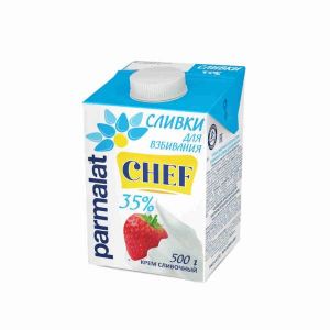 Сливки 35% "Parmalat" Россия 0,5 л (БЗМЖ)