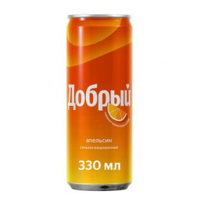 Напиток Добрый Апельсин 0,33 л ж/б