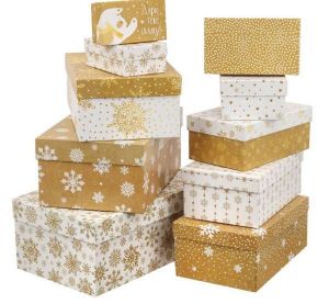 Коробка подарочная «Снежинки», 20 *12,5 * 7,5 см