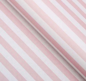 Бумага упаковочная, "Полоски", крафт белый, розовая, 50 х 70 см 4878318