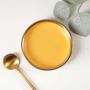 Соусник "Акварель" 10х1,5 см, цвет желтый