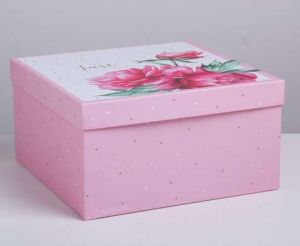 Подарочная коробка «Цветы» 26*26*14 см
