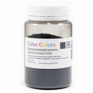Краситель жирорастворимый черный угольный Cake Colors 10 г