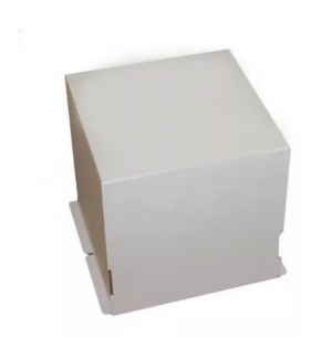 Коробка для торта белая 22*22*25 см без окна