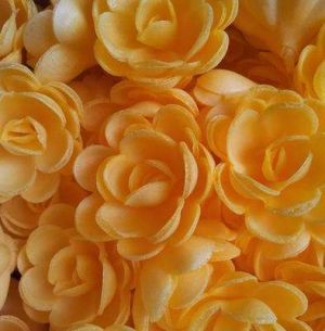 Вафельные цветы "Топ декор" Розы малые сложные Абрикос
