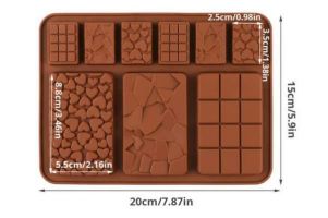 Форма силиконовая для  шоколада 9 ячеек " Супер микс 9 в 1" (20*15*0.7 см)