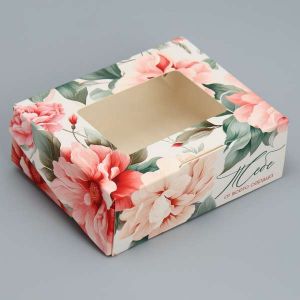 Коробка "Цветочный" 10*8*3,5 см