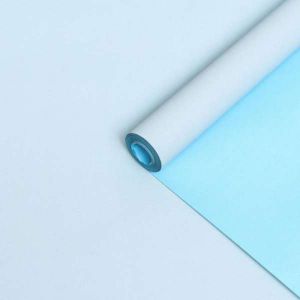 Бумага упаковочная крафт, двухсторонняя, голубой, 0,55  х 10 м, 70 гр/м² 6342892