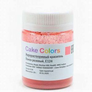 Краситель жирорастворимый понсо розовый Cake Colors 10 г