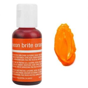 Краситель гелевый оранжевый неон Neon Brite Orange Chefmaster США 20 г