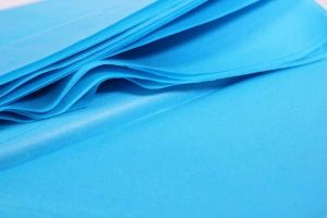 Бумага упаковочная тишью, голубой, 50 см х 66 см 2932070